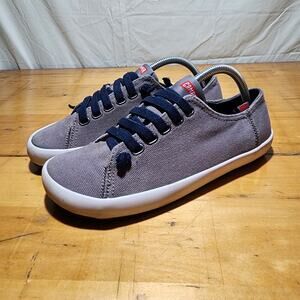 CAMPER Peu Rambla men's sneakers sz 40/7 US Charcoal Natural Cotton